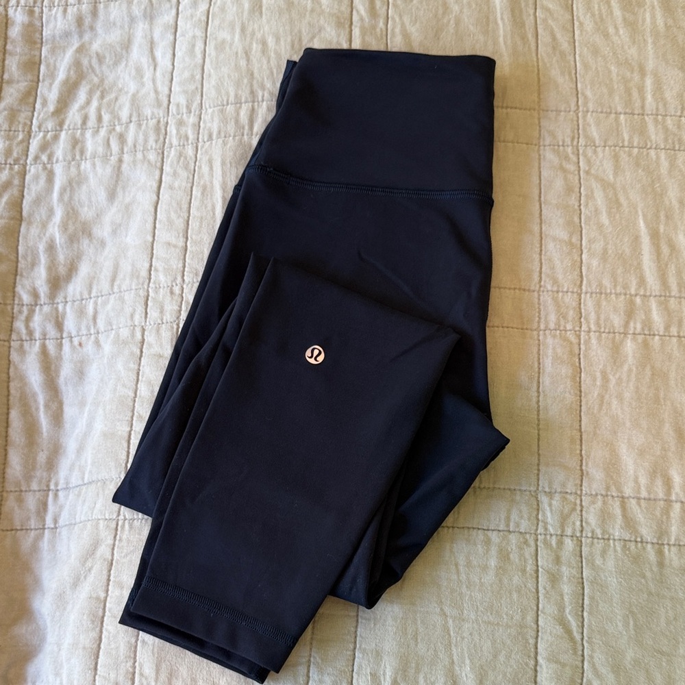 Lululemon Wunder Train Navy Leggings 25”
